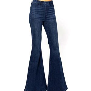 🔥SALE🔥Judy Blue NWOT Super Flare Pull On Jeans Size 11/30 Inseam Is 34 Inches